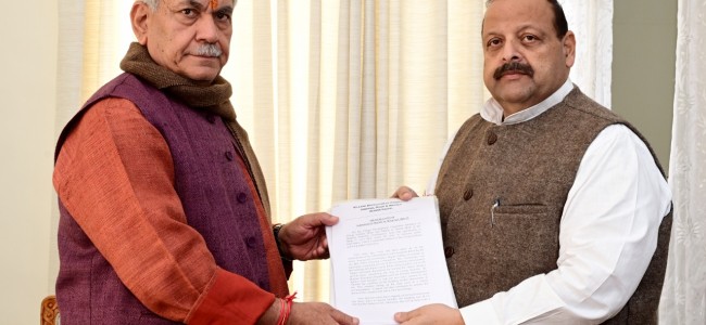 Devender Singh Rana meets Lt Governor Devender Singh Rana meets Lt Governor