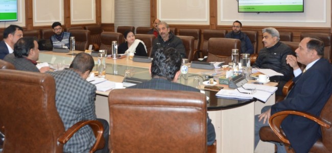 Advisor Bhatnagar chairs 63rd BoDs meet of JKHPMC Advisor Bhatnagar chairs 63rd BoDs meet of JKHPMC