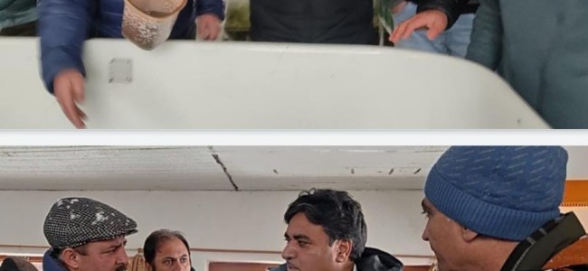 Director Fisheries vists Kulgam; inspects Trout Unit & Trout Hatchery at Tchanser Director Fisheries vists Kulgam; inspects Trout Unit & Trout Hatchery at Tchanser
