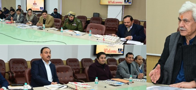 Lt Governor reviews preparedness for 3rd Khelo India Winter Games at Gulmarg Lt Governor reviews preparedness for 3rd Khelo India Winter Games at Gulmarg