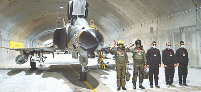 Iran unveils underground base for fighter jets Iran unveils underground base for fighter jets