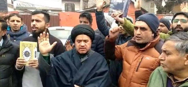 Quran burning incident sparks protest in Srinagar Quran burning incident sparks protest in Srinagar