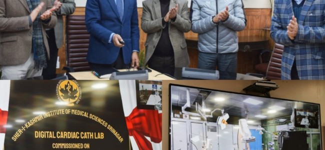 CS inaugurates Rs 8.5 Cr digital cath lab for SKIMS CS inaugurates Rs 8.5 Cr digital cath lab for SKIMS