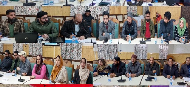Dr Samoon reviews development profile of Kupwara district Dr Samoon reviews development profile of Kupwara district