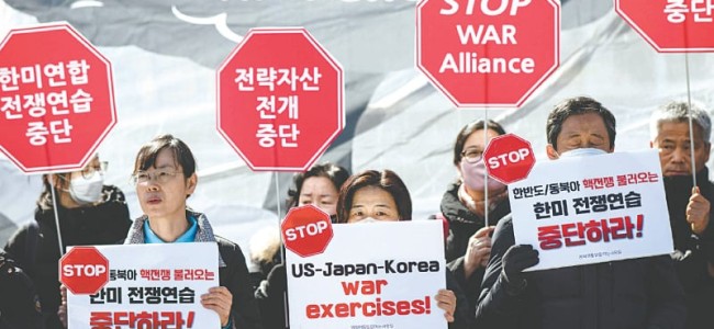 N. Korea launches missiles as US, South kick off major drills N. Korea launches missiles as US, South kick off major drills