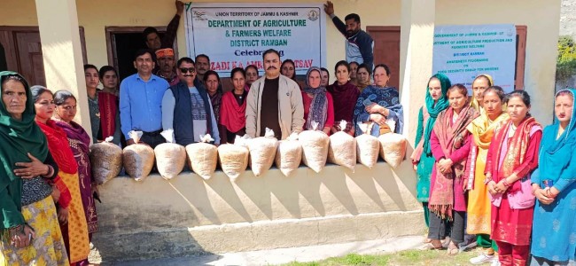 Agriculture Production & Farmers Welfare deptt Ramban organised Awareness cum Training programme Agriculture Production & Farmers Welfare deptt Ramban organised Awareness cum Training programme