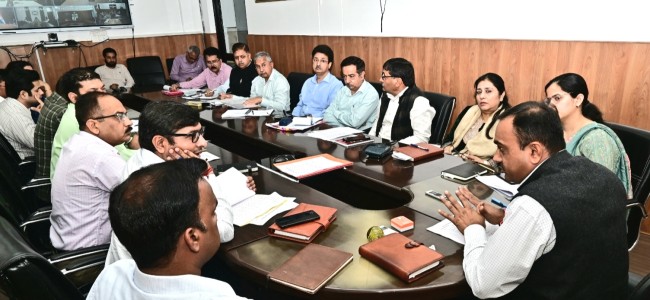Div Com reviews progress on mega development projects in Jammu division Div Com reviews progress on mega development projects in Jammu division
