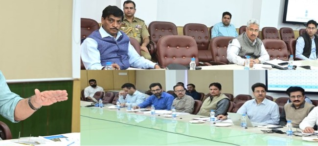 Lt Governor chairs high-level meeting to review power scenario in J&K Lt Governor chairs high-level meeting to review power scenario in J&K