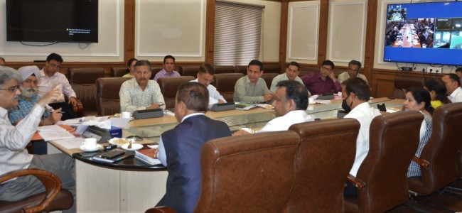 Dulloo reviews allocation of funds, projects to allied wings of APD under HADP Dulloo reviews allocation of funds, projects to allied wings of APD under HADP