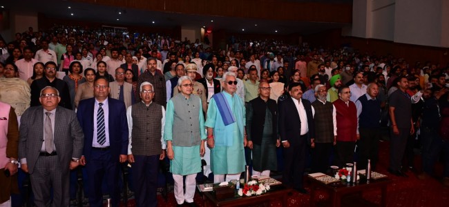 Lt Governor addresses the inaugural session of the 3-day mega event on Hon’ble PM’s Panch Pran at Jammu University Lt Governor addresses the inaugural session of the 3-day mega event on Hon’ble PM’s Panch Pran at Jammu University