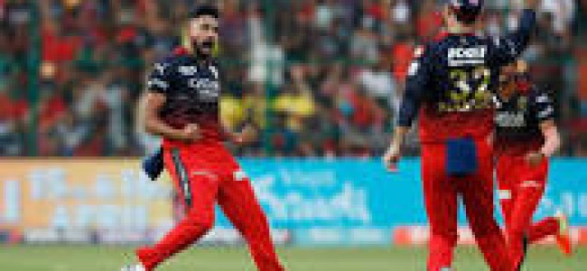 RCB ride on their PowerPlay cutting edge RCB ride on their PowerPlay cutting edge
