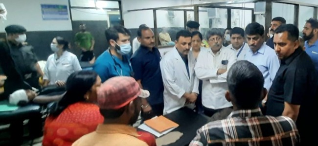 CS enquires about health of Katra bound accident victims at GMC Jmu
