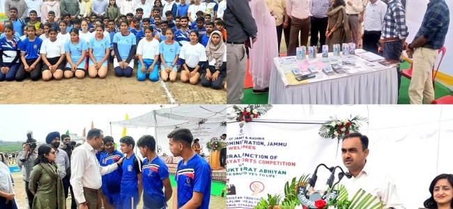 Div Com declares open Anti Drugs Sports Tournament at Khel Gaon Nagrota Div Com declares open Anti Drugs Sports Tournament at Khel Gaon Nagrota