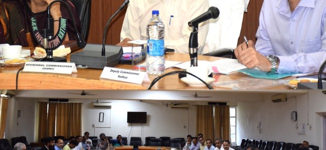 Div Com Jammu reviews development of new industrial estates in Kathua Div Com Jammu reviews development of new industrial estates in Kathua