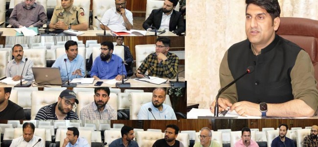 DC Srinagar reviews progress of implementation of National Clean Air Programme (NCAP) DC Srinagar reviews progress of implementation of National Clean Air Programme (NCAP)