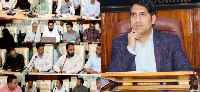 DC Srinagar reviews scheme wise performance of Rural Development Sector