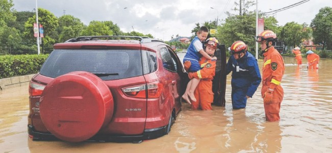 Nearly half a million evacuated as typhoon batters China