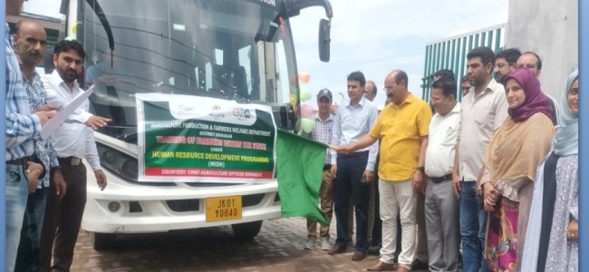 Director Agriculture flags-off batch of farmers on training program