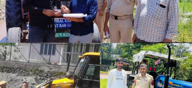 Department of Mining Seizes Nine Vehicles Involved in Illegal Mining in Poonch District Department of Mining Seizes Nine Vehicles Involved in Illegal Mining in Poonch District