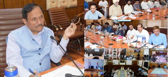 Advisor Bhatnagar reviews progress on implementation of JJM across J&K Advisor Bhatnagar reviews progress on implementation of JJM across J&K