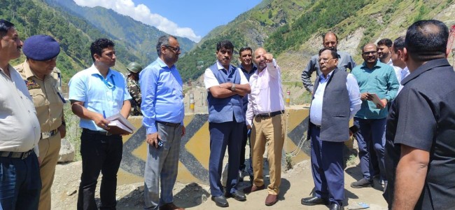 Chief Secretary tours Ramban, inspects NH-44 works, takes holistic review of ongoing projects, directs two-way traffic for all vehicles up to three axles