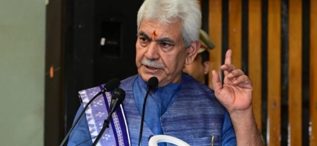 Concrete initiative has been taken to provide land to landless and a pucca house: LG Sinha Concrete initiative has been taken to provide land to landless and a pucca house: LG Sinha
