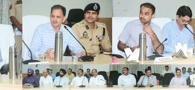 Chief Secretary reviews developmental scenario of District Samba Chief Secretary reviews developmental scenario of District Samba