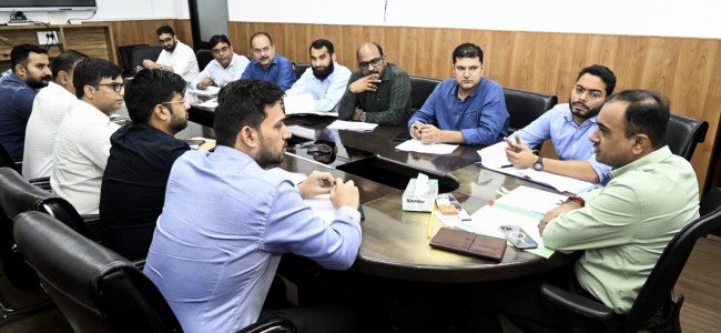 Div Com reviews progress on Delhi Katra Expressway, Ring Road Div Com reviews progress on Delhi Katra Expressway, Ring Road