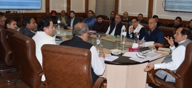 Advisor Bhatnagar reviews progress of works on major projects of GMC Jammu, associated facilities