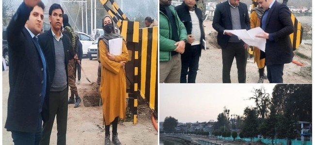 Div Com inspects developmental works of Northernshore Road at Habbak Div Com inspects developmental works of Northernshore Road at Habbak