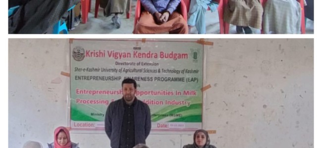 SKUAST-K holds EAP for Tribal Farmers of Budgam SKUAST-K holds EAP for Tribal Farmers of Budgam