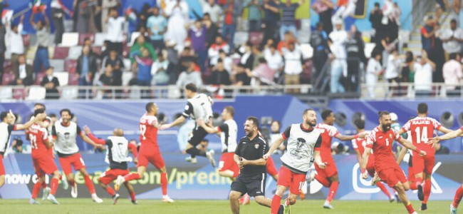 Jordan score twice in injury time to surge into Asian Cup quarters Jordan score twice in injury time to surge into Asian Cup quarters