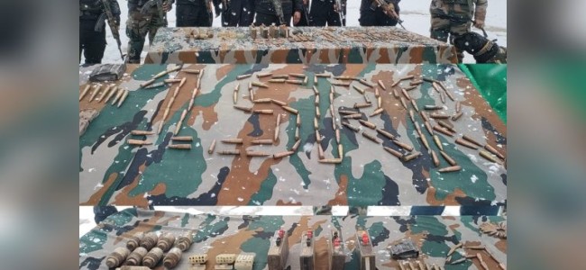 Security Forces Recover Ammunition, Warlike Store In J&K’s Kupwara Security Forces Recover Ammunition, Warlike Store In J&K’s Kupwara