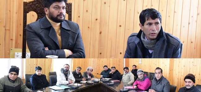 DC Ganderbal reviews saturation of KCC, NSSs DC Ganderbal reviews saturation of KCC, NSSs