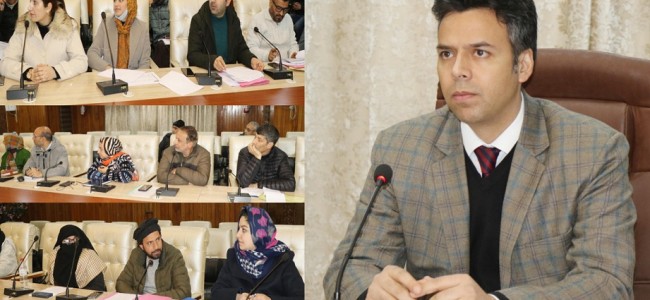 DC Srinagar reviews implementation of Social Welfare schemes DC Srinagar reviews implementation of Social Welfare schemes