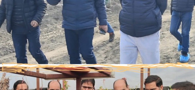 Director Agriculture reviews progress on establishment of Medicinal & Aromatic Plants farm at Verinag Director Agriculture reviews progress on establishment of Medicinal & Aromatic Plants farm at Verinag