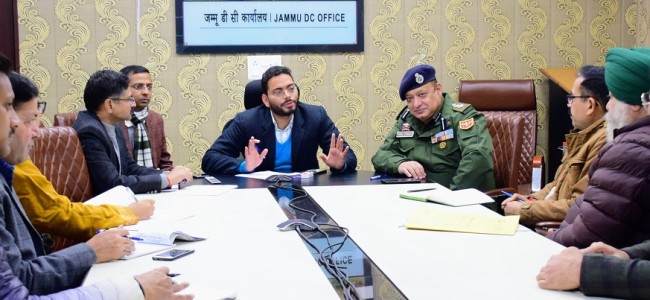 Jammu admin discusses activity plan for National Road Safety Month Jammu admin discusses activity plan for National Road Safety Month