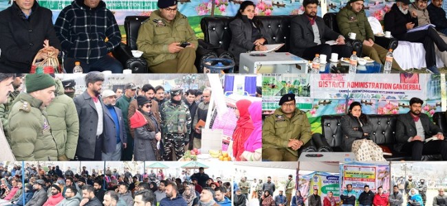 Dr Rashmi Singh convenes public outreach programme at Manasbal Dr Rashmi Singh convenes public outreach programme at Manasbal
