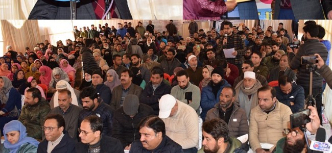 Vikramjit Singh convenes public outreach camp at Pulwama