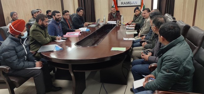 CEO reviews preparedness in Ramban district CEO reviews preparedness in Ramban district