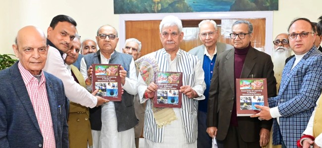 Lt Governor releases Dr KC Verma’s book on Modern Educational System