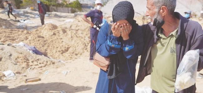 50 more bodies found at hospital in Gaza’s Khan Younis 50 more bodies found at hospital in Gaza’s Khan Younis