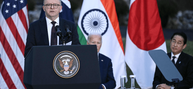China ‘testing us’, says Biden in hot mic remarks to Quad allies China ‘testing us’, says Biden in hot mic remarks to Quad allies
