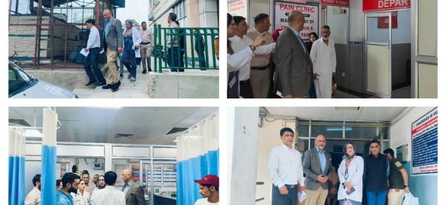 DHSK conducts extensive tour of JLNM Hospital, reviews functioning DHSK conducts extensive tour of JLNM Hospital, reviews functioning