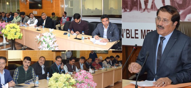 Pro-tem Speaker reviews development works in Eidgah Constituency Pro-tem Speaker reviews development works in Eidgah Constituency