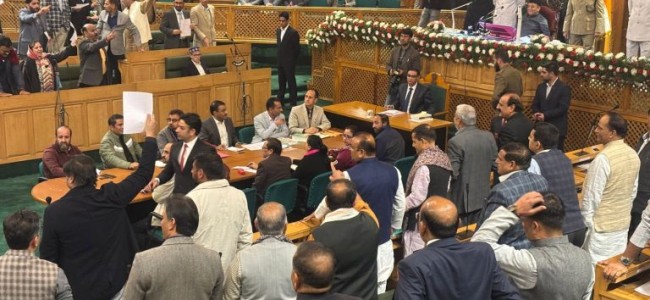 Special Status Resolution: BJP MLAs Hold Mock Assembly Special Status Resolution: BJP MLAs Hold Mock Assembly